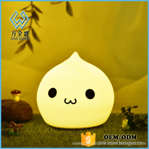 Silicone house accessories led wall light colorful light table lamp for children